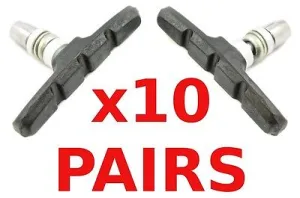 10 PAIRS BRAKE BLOCKS-BRAKE SHOES FOR MTB V BRAKES WHOLESALE JOB LOT BS27BK