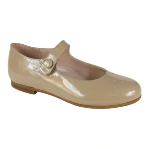 1314 - Taupe Patent Leather Strap for Girl by London Kids