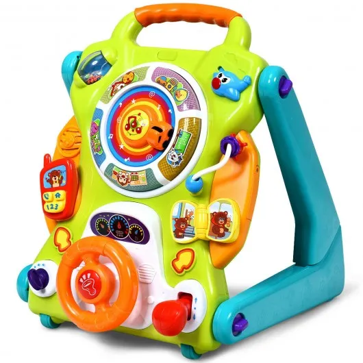 3 in1 Kids Activity Sit to Stand Musical Learning Walker