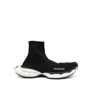 3XL Sock Sneaker in Black/White