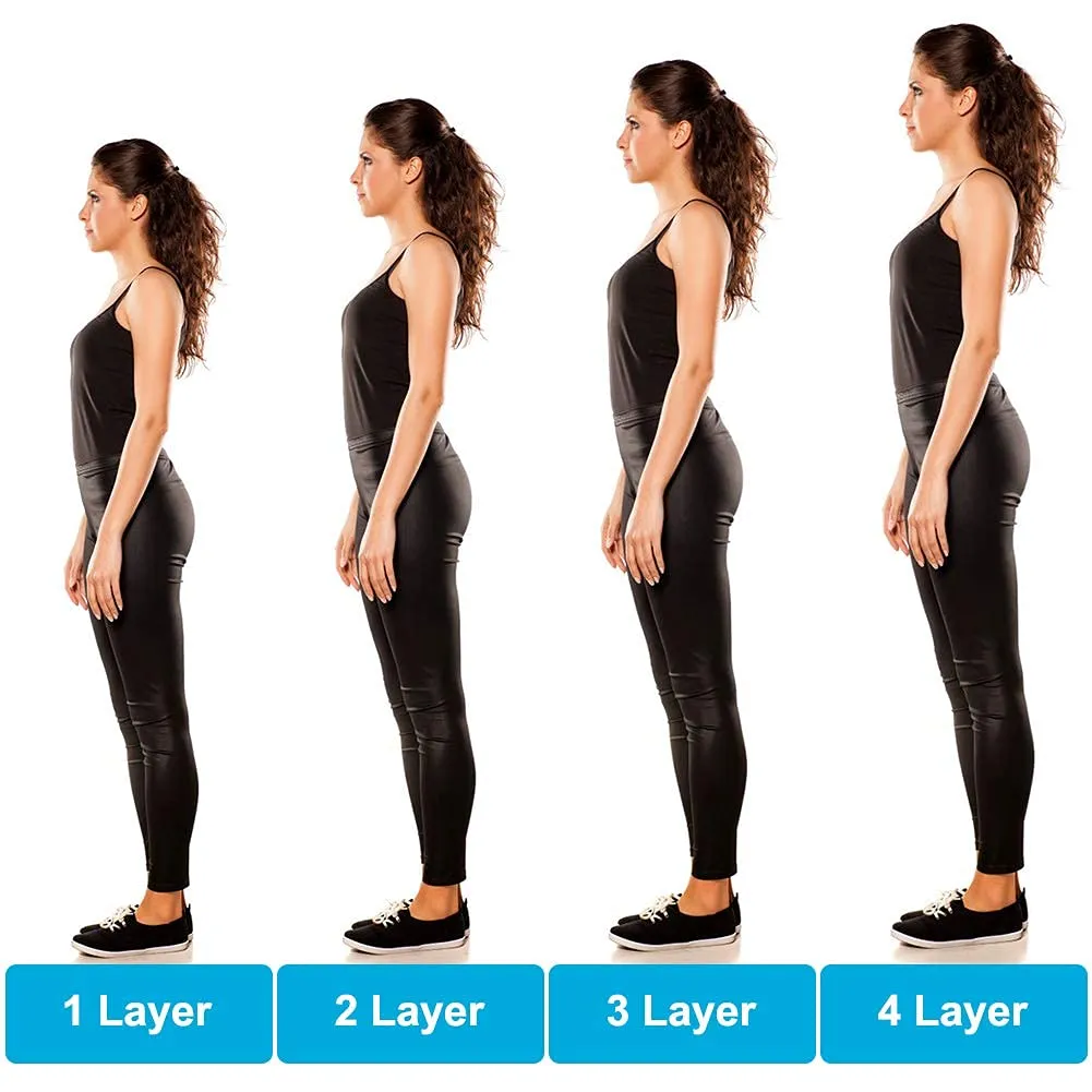 (4 Layers) Height Increase Insoles,Adjustable Orthopedic Heel Lift Inserts,Heel Cushions for Leg Length Discrepancies,Heel Pain,Heel Spurs and Achilles tendonitis for Men and Women.(1Pairs) 4Layer Women4.5-9.5/Men 6-8.5 4layers