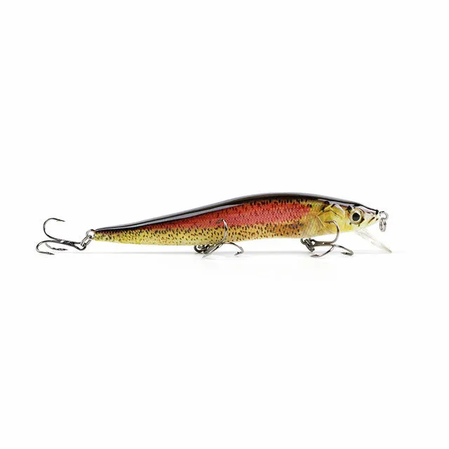 4.7"/14.6g Artificial Minnow Fishing Lure Realistic Paint Fishing Bait Lifelike Hard Crankbait Fish Tackle Wobbler Pesca HML09C