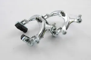 60’s,70’s,80’s RACING BIKE SHORT REACH 50mm CHROME BRAKE CALIPERS RACER CYCLE