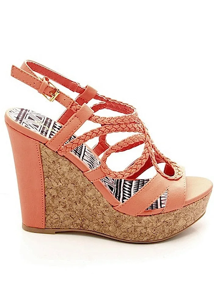 A Walk In The Clouds Wedges - Peach