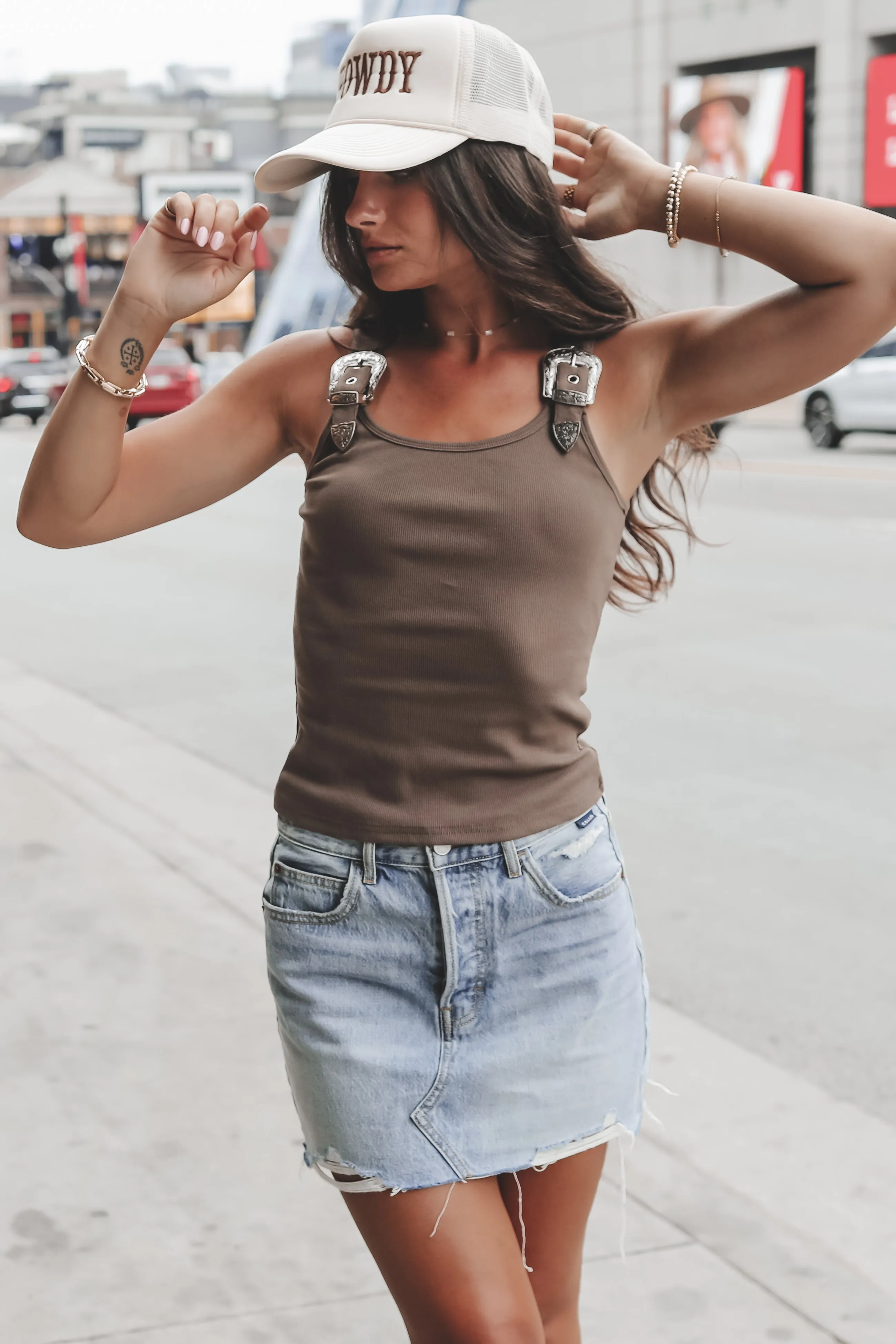 A Western Sense Of Style  Buckle Tank