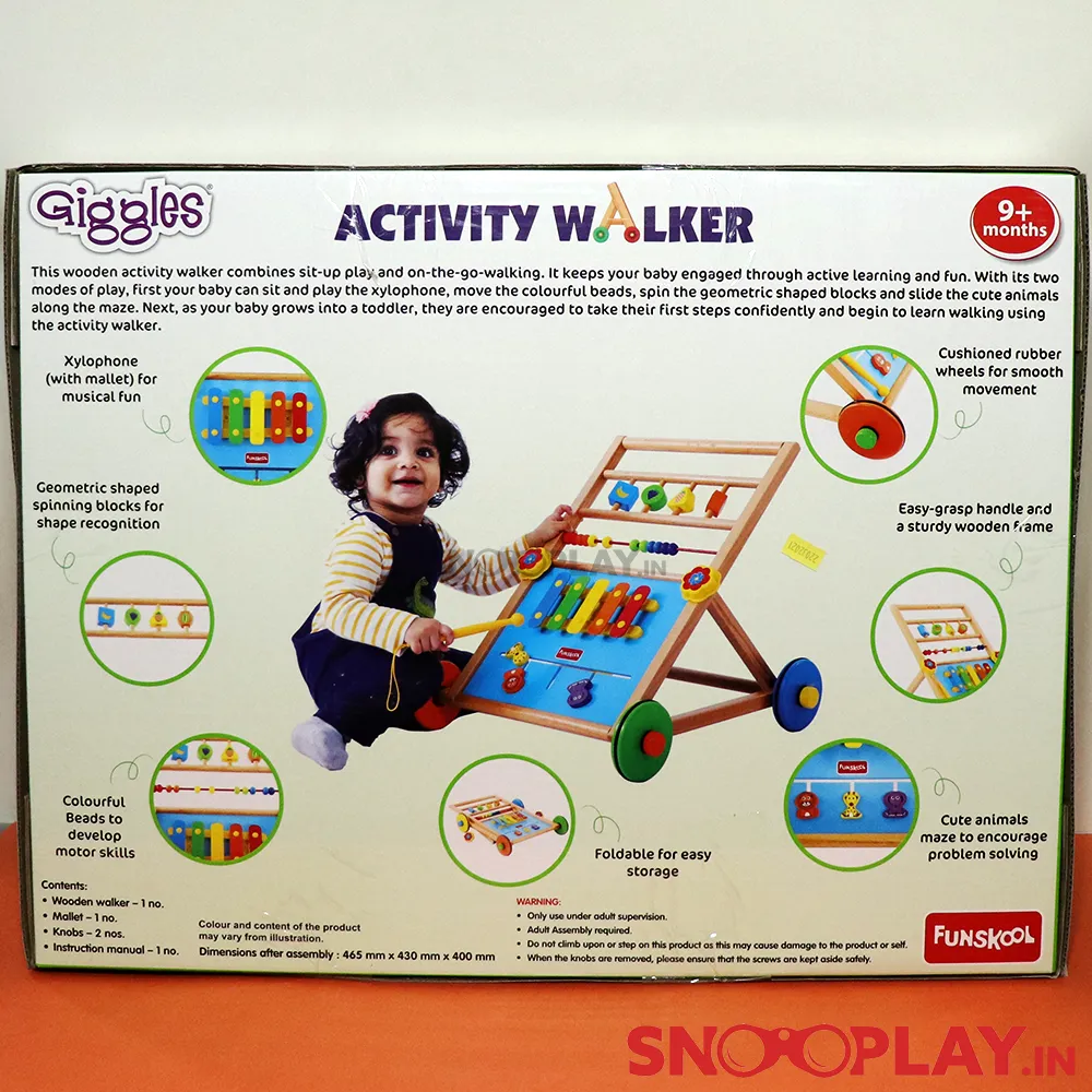 Activity Walker for Kids - Multipurpose Walker with Multiple Games for Kids Play