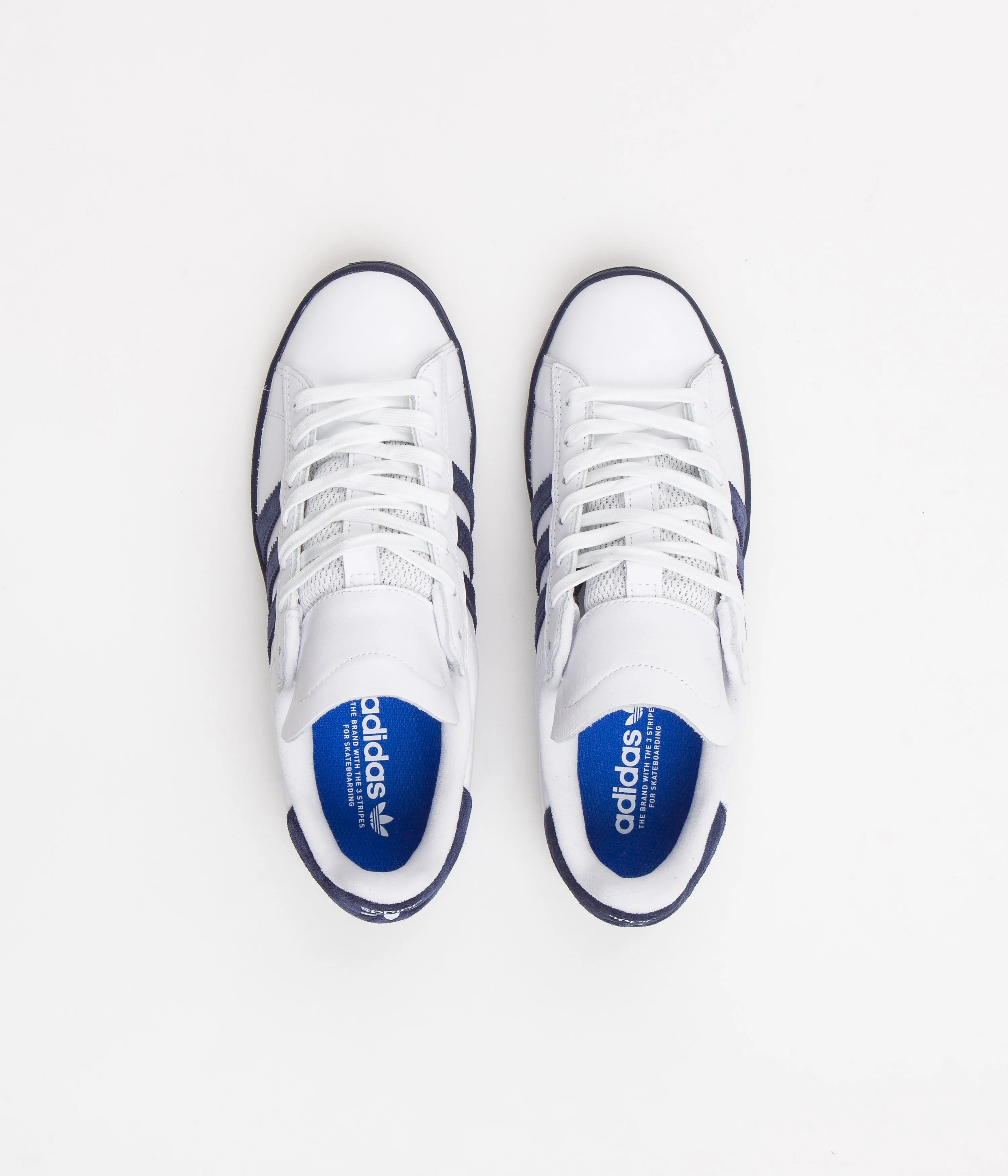 Adidas Campus ADV Shoes - FTWR White / Collegiate Navy / Bluebird