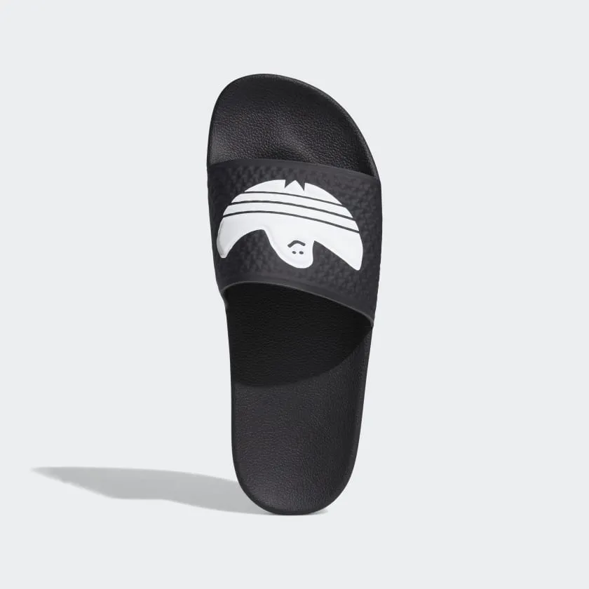 Adidas Shmoofoil Slide - Core Black/Cloud White/Cloud White