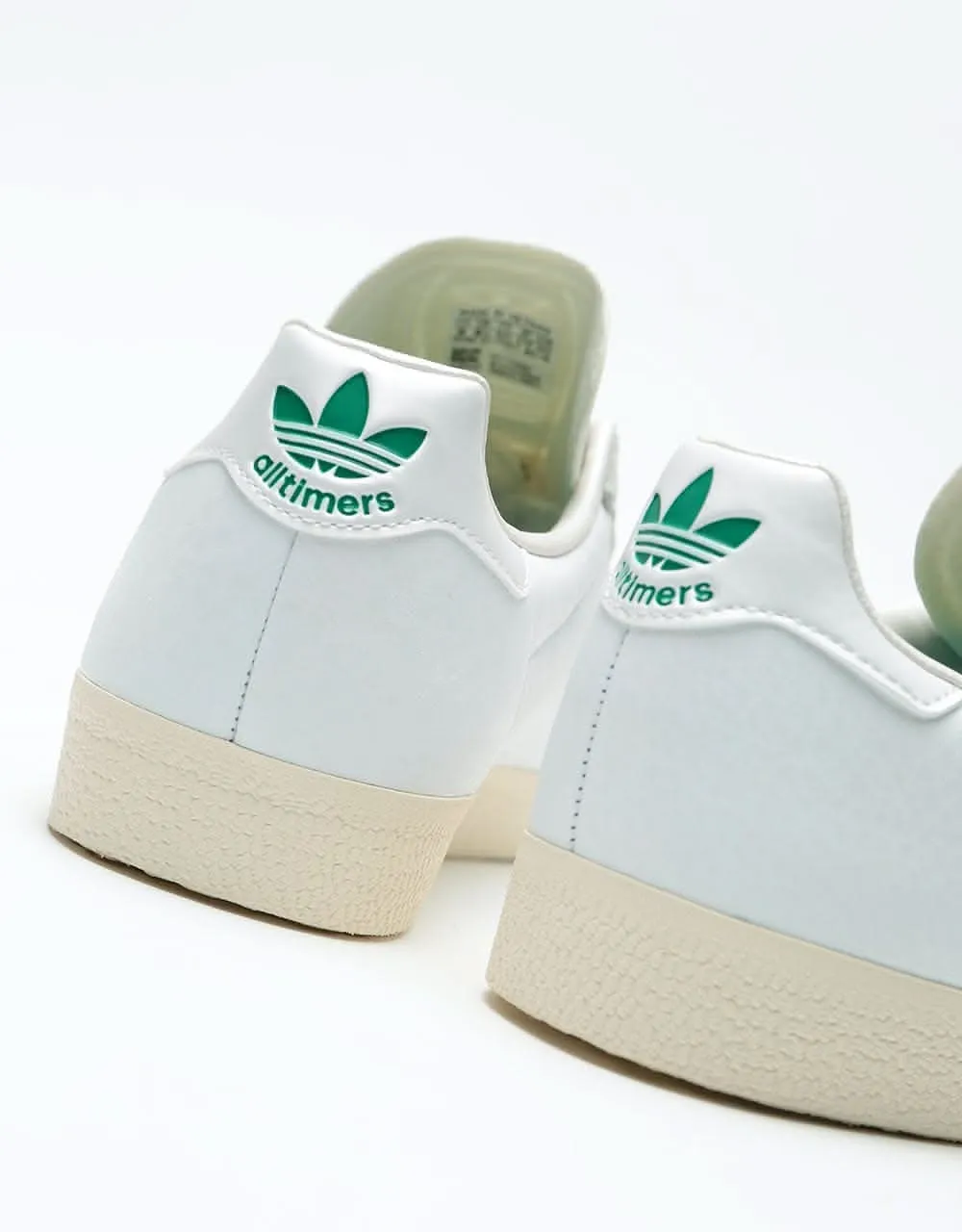 adidas x Alltimers Gazelle Super Skate Shoes - Cloud White/Chalk White