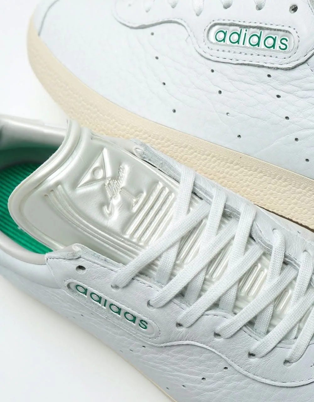 adidas x Alltimers Gazelle Super Skate Shoes - Cloud White/Chalk White