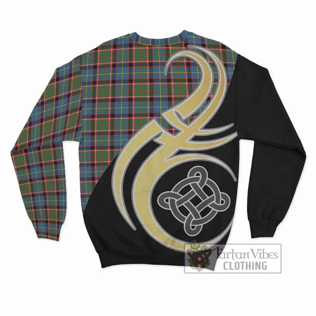 Aikenhead Tartan Sweatshirt with Family Crest and Celtic Symbol Style