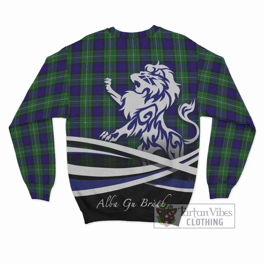 Alexander Tartan Sweatshirt with Alba Gu Brath Regal Lion Emblem