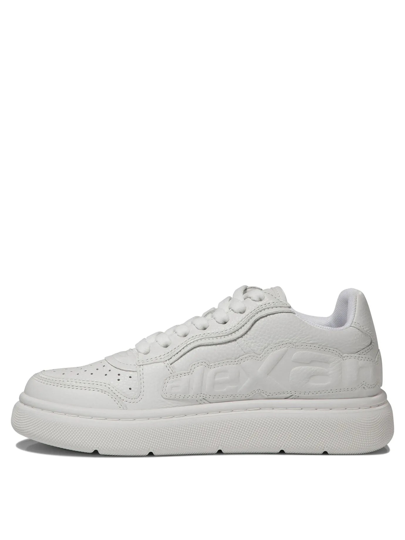 Alexander Wang Puff Pebble Leather Sneakers With Logo