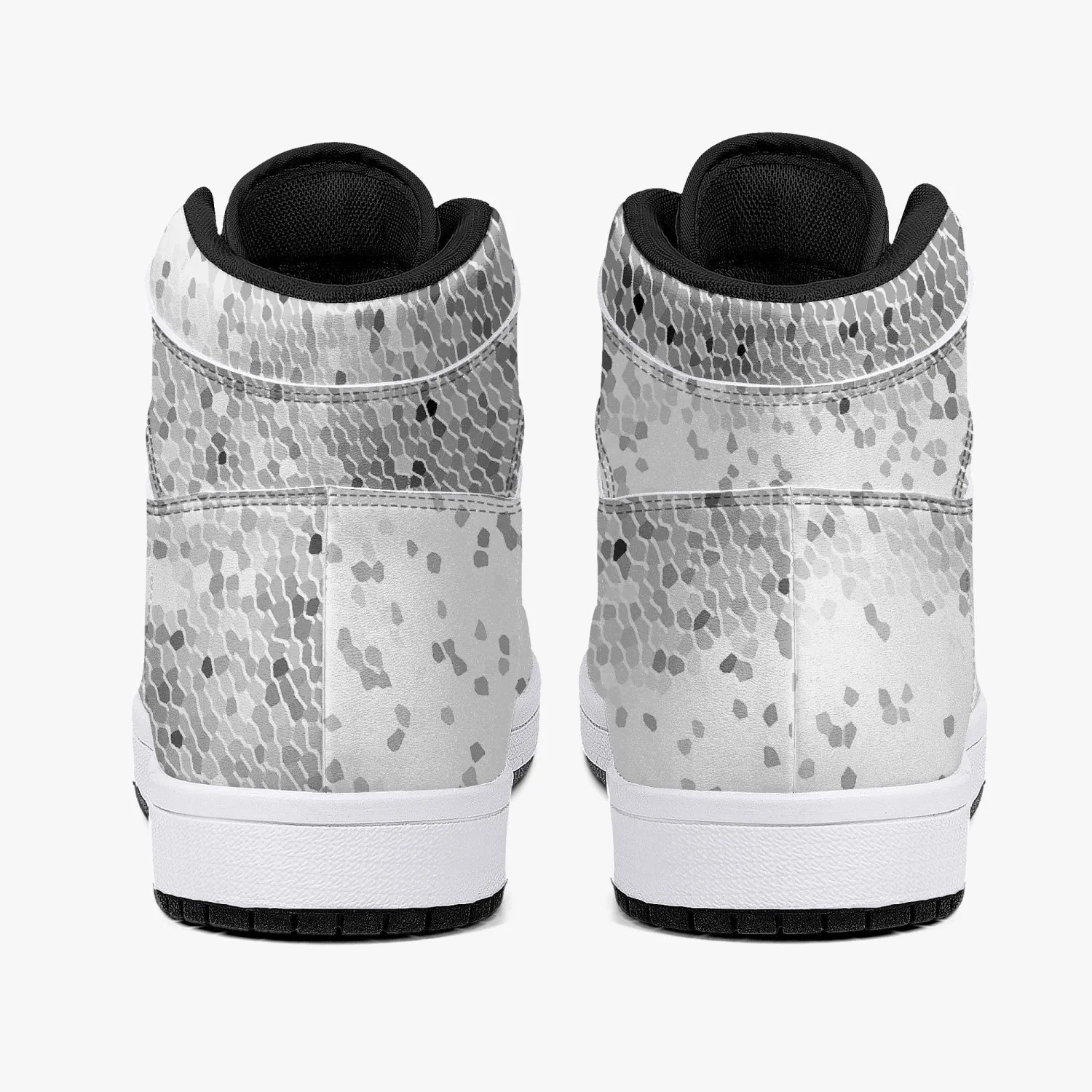 Almost White - Macr.in (High-Top Leather Sneakers)