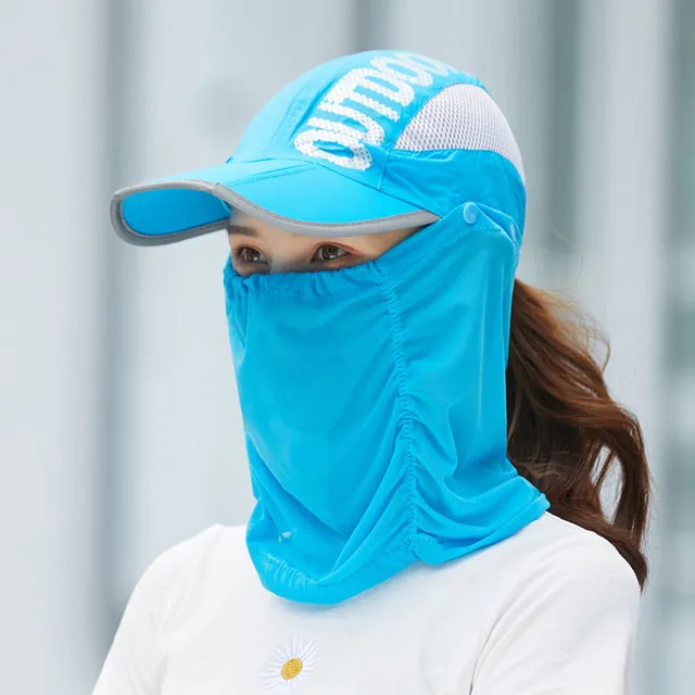 Anti-Ultraviolet Outdoor Breathable Summer Mask Hat