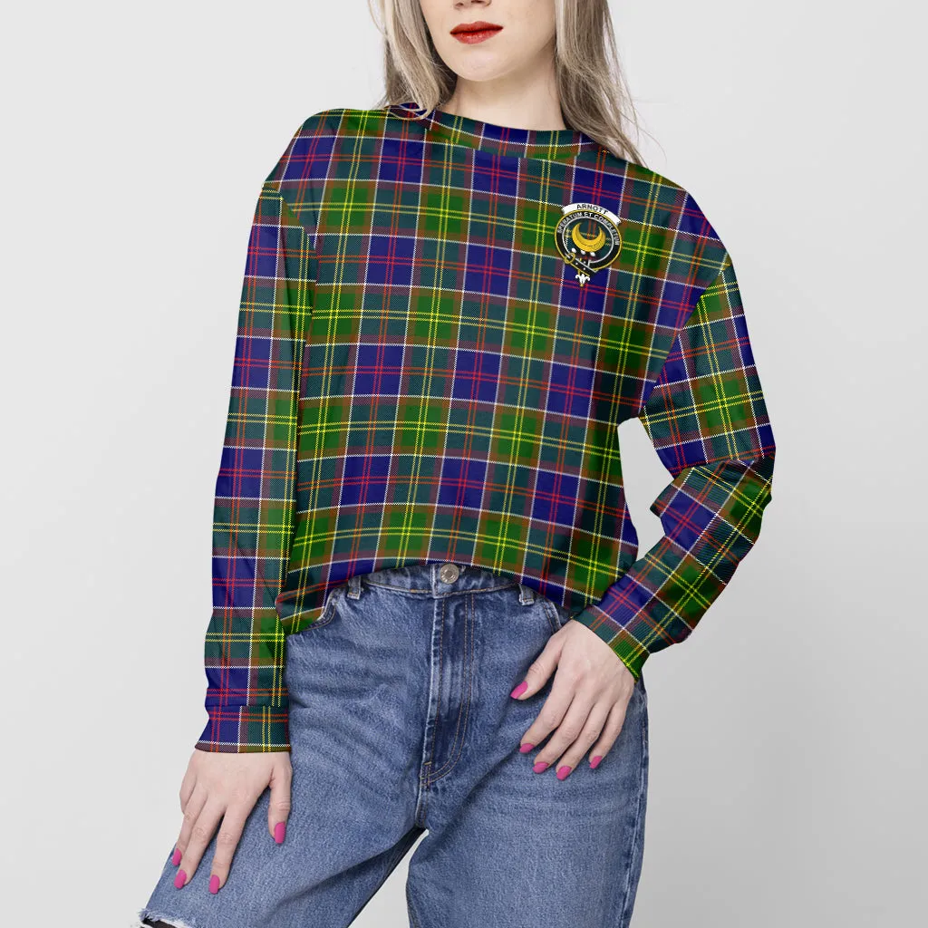 Arnott Tartan Sweatshirt with Family Crest