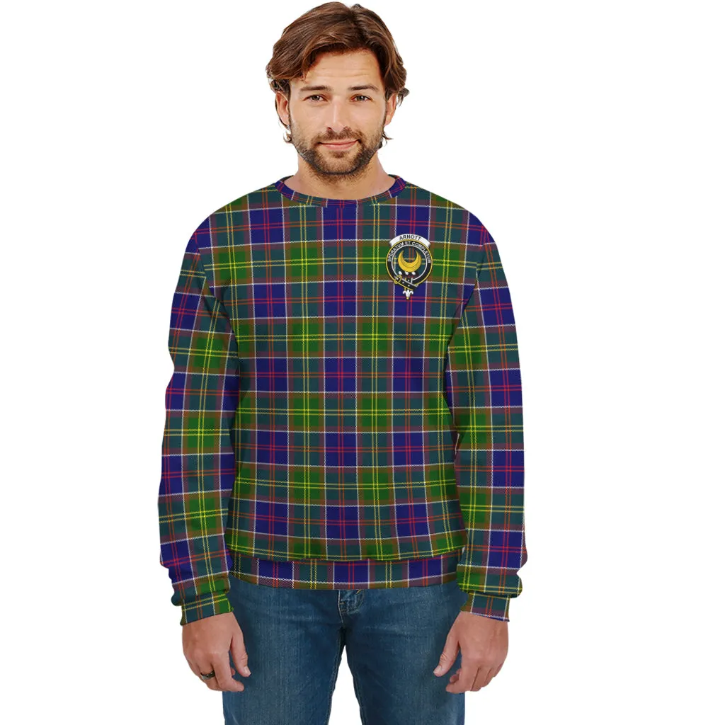 Arnott Tartan Sweatshirt with Family Crest