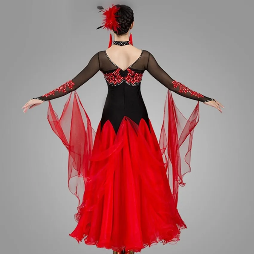 B1184 Beautiful Ballroom- Waltz- Modern Competition Dress