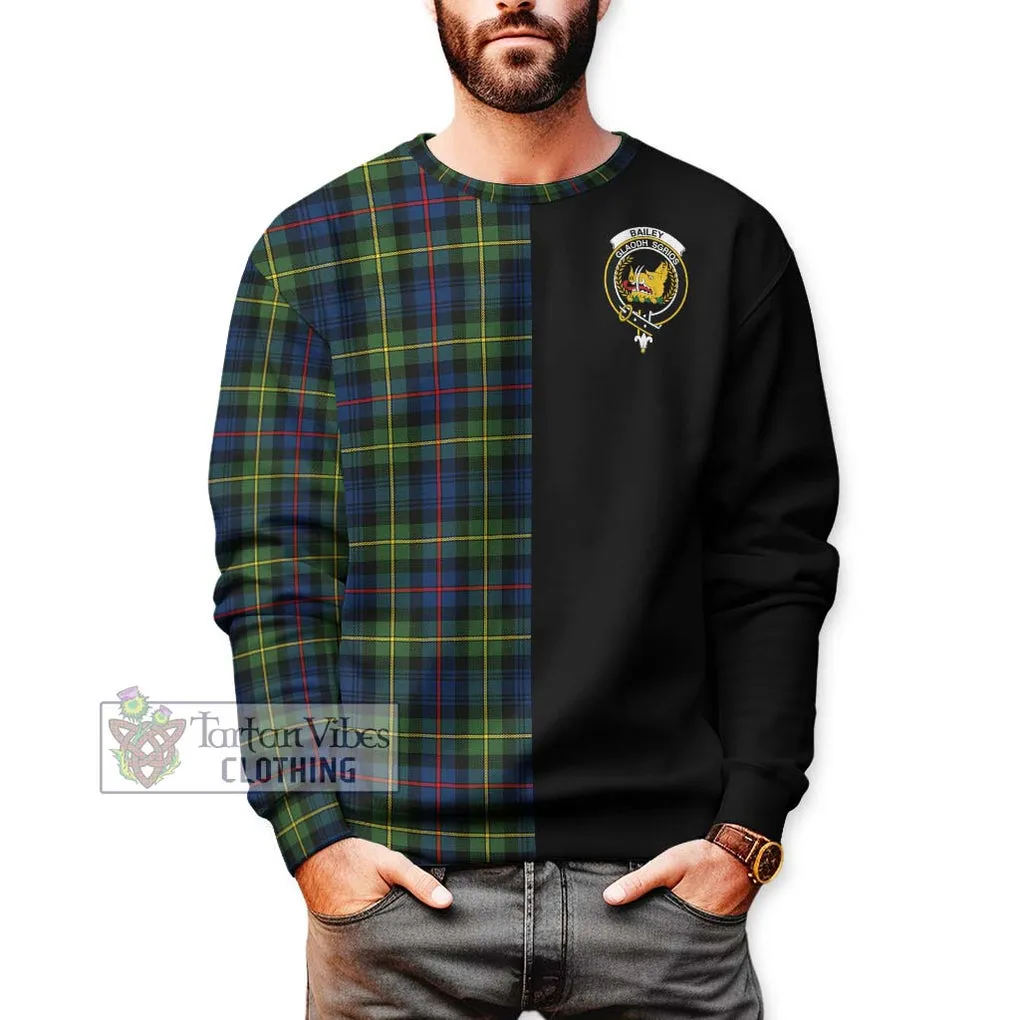 Bailey Modern Tartan Sweatshirt with Family Crest and Half Of Me Style