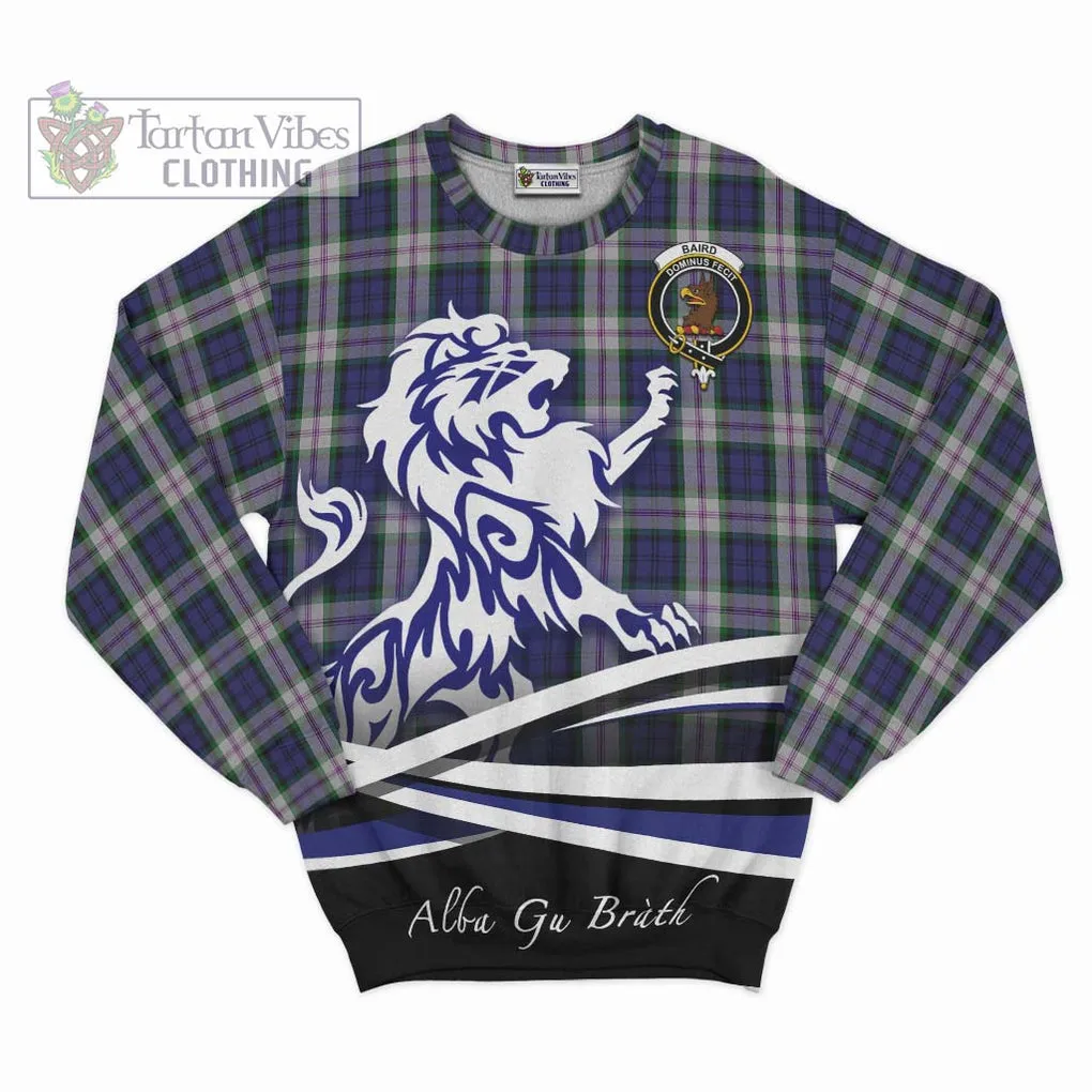 Baird Dress Tartan Sweatshirt with Alba Gu Brath Regal Lion Emblem