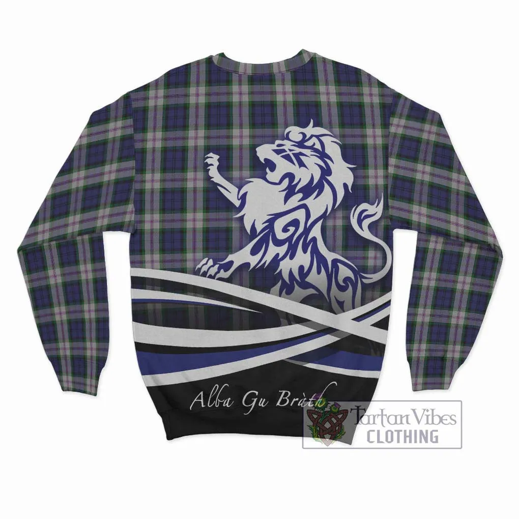 Baird Dress Tartan Sweatshirt with Alba Gu Brath Regal Lion Emblem