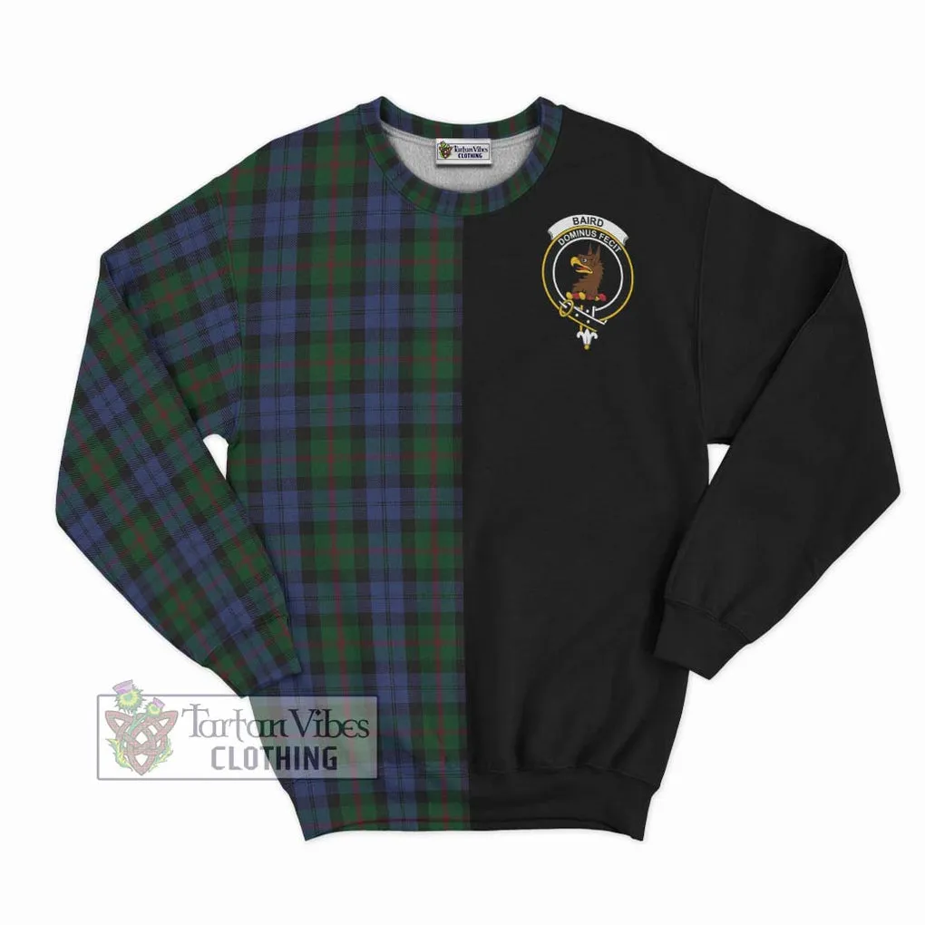 Baird Tartan Sweatshirt with Family Crest and Half Of Me Style