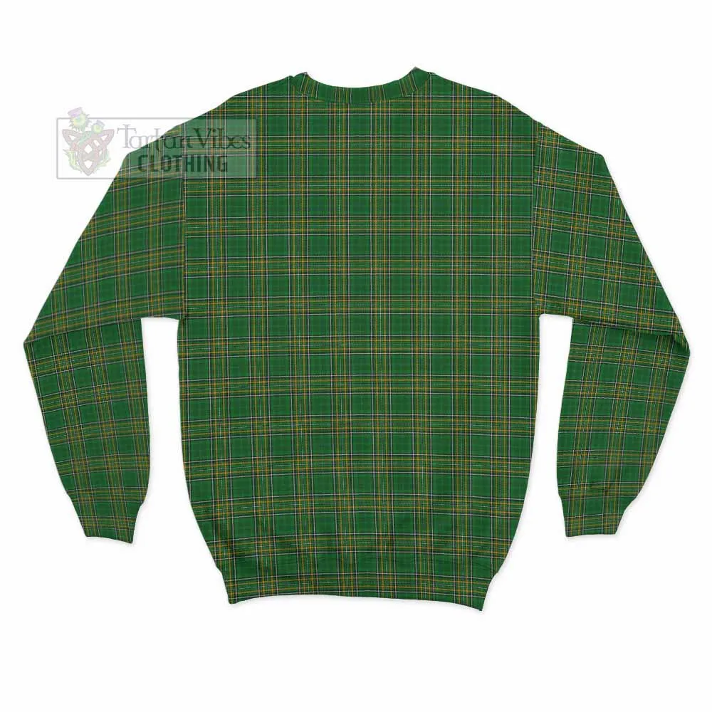 Barton Irish Clan Tartan Sweatshirt with Coat of Arms