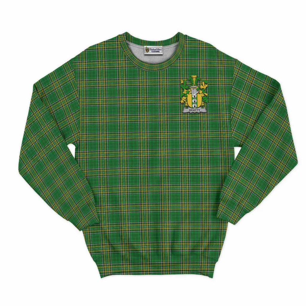 Beatty Irish Clan Tartan Sweatshirt with Coat of Arms