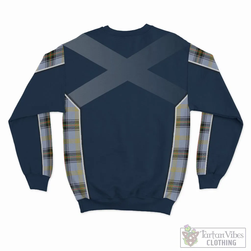 Bell Tartan Sweatshirt with Family Crest and Scottish Thistle Vibes Sport Style