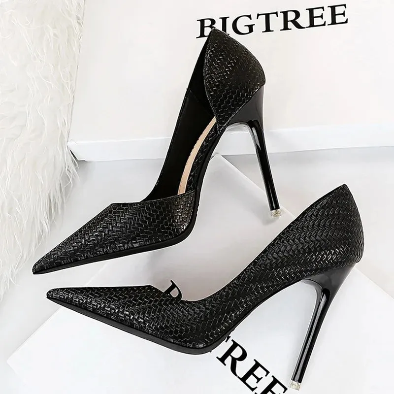 BIGTREE Shoes Designer New Women Pumps Pointed Toe High Heels Ladies Shoes Fashion Heels Pumps Sexy Party Shoes Plus Size 43