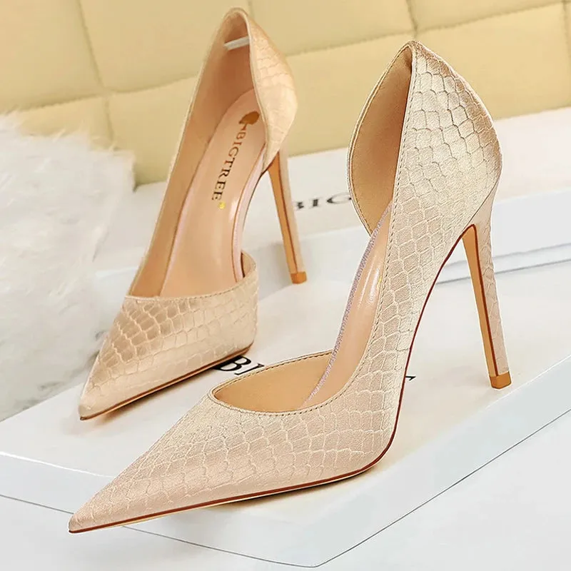 BIGTREE Shoes Designer New Women Pumps Pointed Toe High Heels Ladies Shoes Fashion Heels Pumps Sexy Party Shoes Plus Size 43