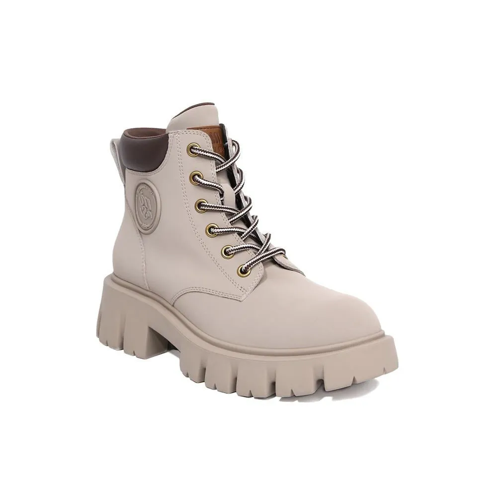 Binding Lace-up Front Combat Platform Boots