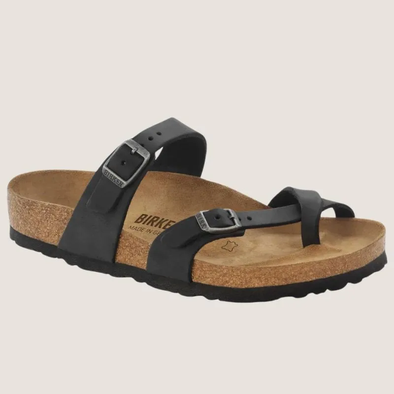 Birkenstock Mayari Regular Oiled Leather (Classic Footbed   Suede Lined)