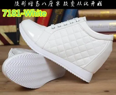 Black White Free Shipping Hidden Wedge Heels Fashion Women's Elevator Shoes Casual Shoes For Women wedge heel Rhinestone 2017