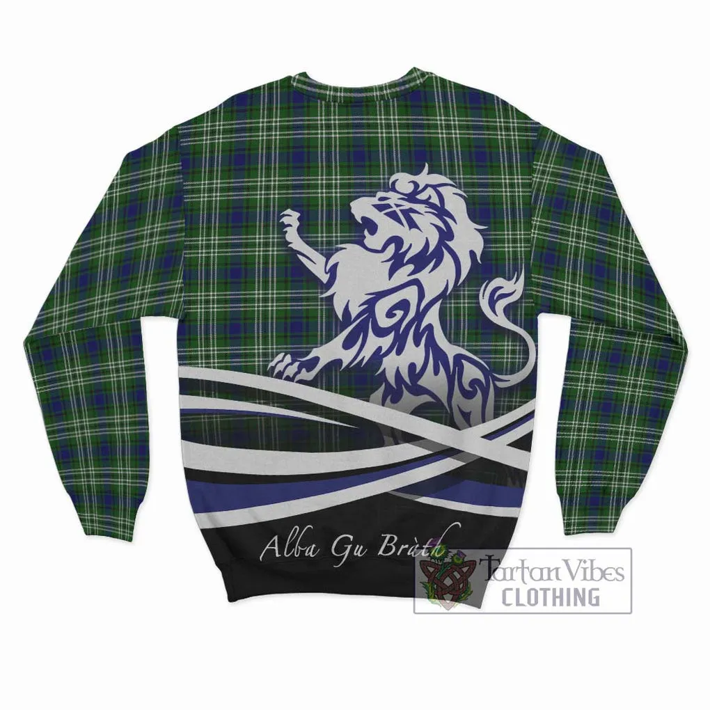 Blackadder Tartan Sweatshirt with Alba Gu Brath Regal Lion Emblem