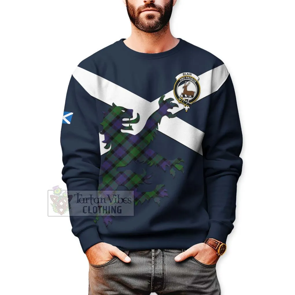 Blair Tartan Lion Rampant Sweatshirt  Proudly Display Your Heritage with Alba Gu Brath and Clan Name