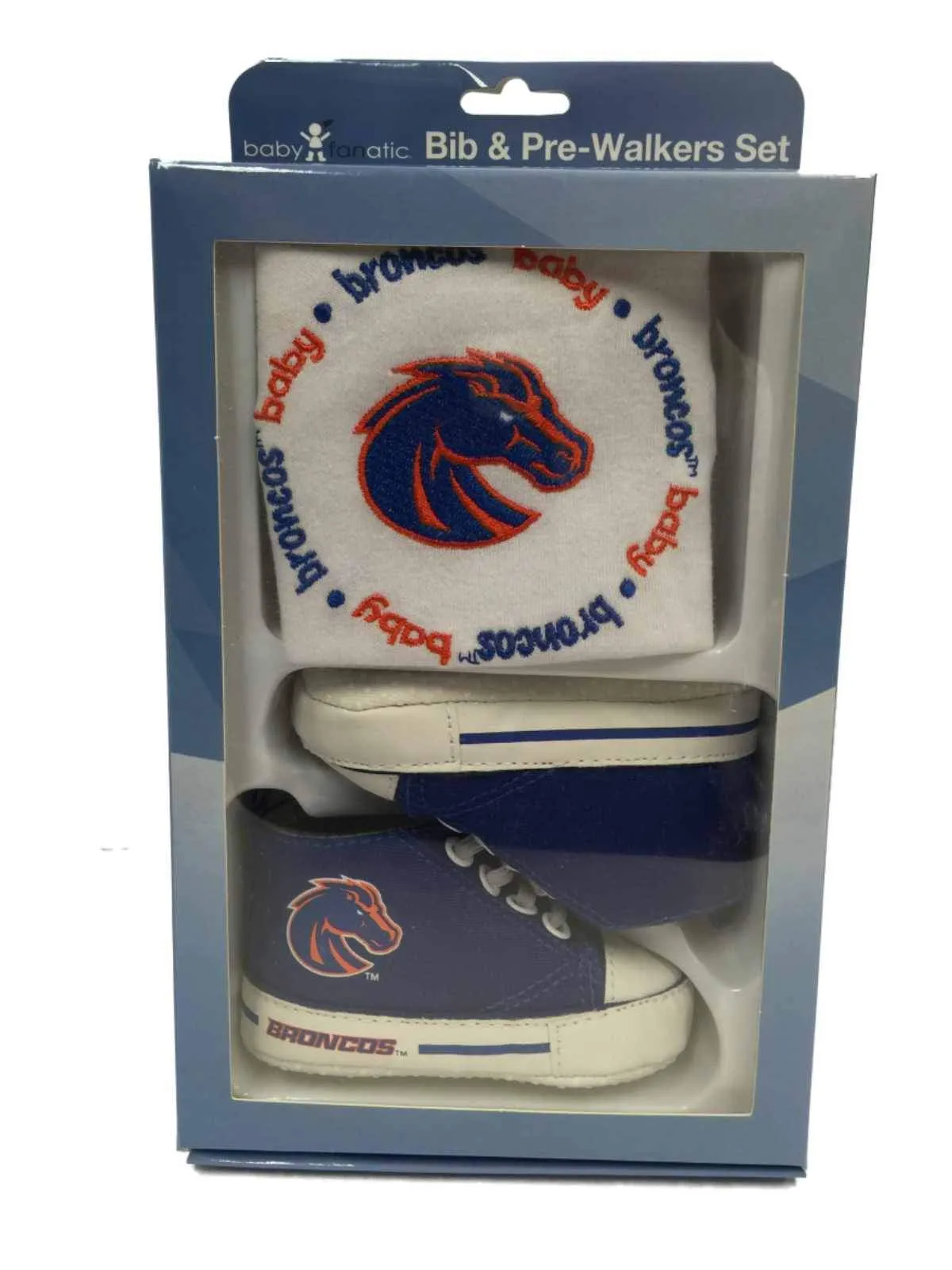 Boise State Broncos Baby Fanatic Infant Bib & Pre-Walker Shoes Gift Set