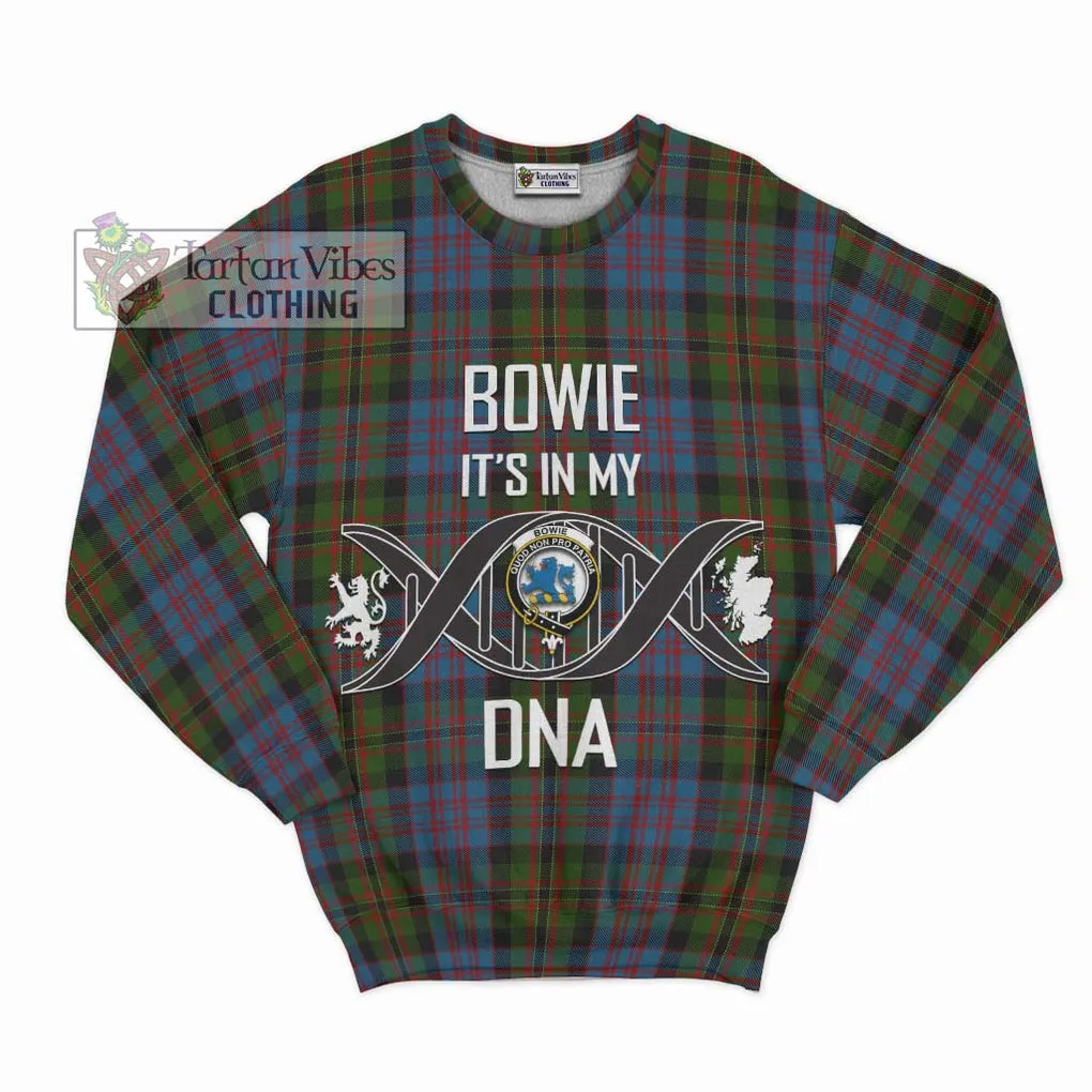 Bowie Tartan Sweatshirt with Family Crest DNA In Me Style