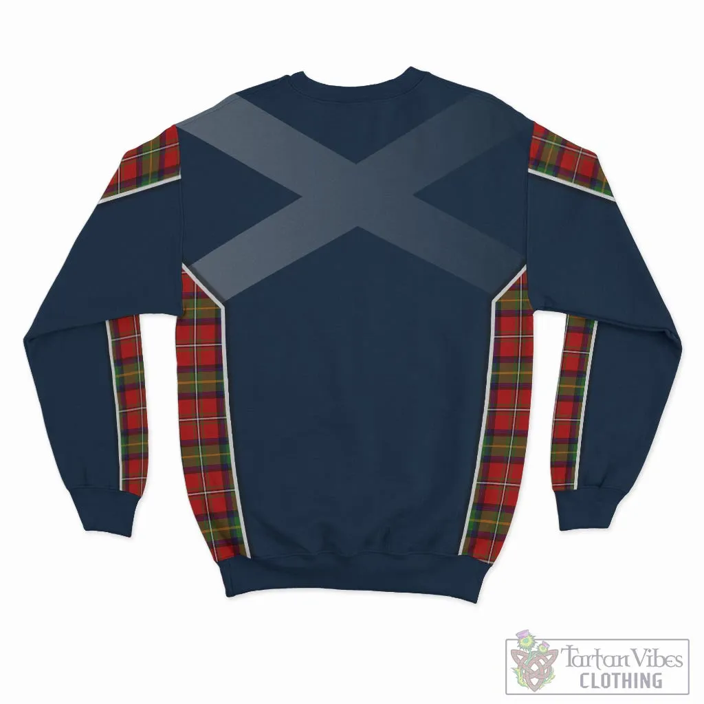 Boyd Tartan Sweatshirt with Family Crest and Scottish Thistle Vibes Sport Style