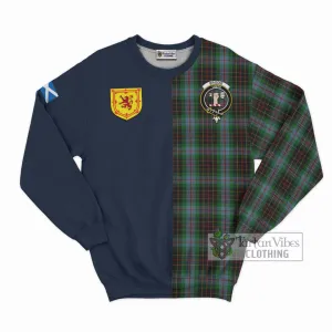 Brodie Hunting Tartan Sweatshirt Alba with Scottish Lion Royal Arm Half Style