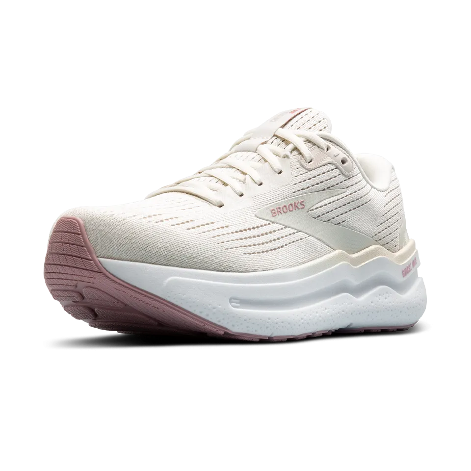 Brooks Women's Ghost Max 2 B Width Coconut Milk/Gray/Zephyr