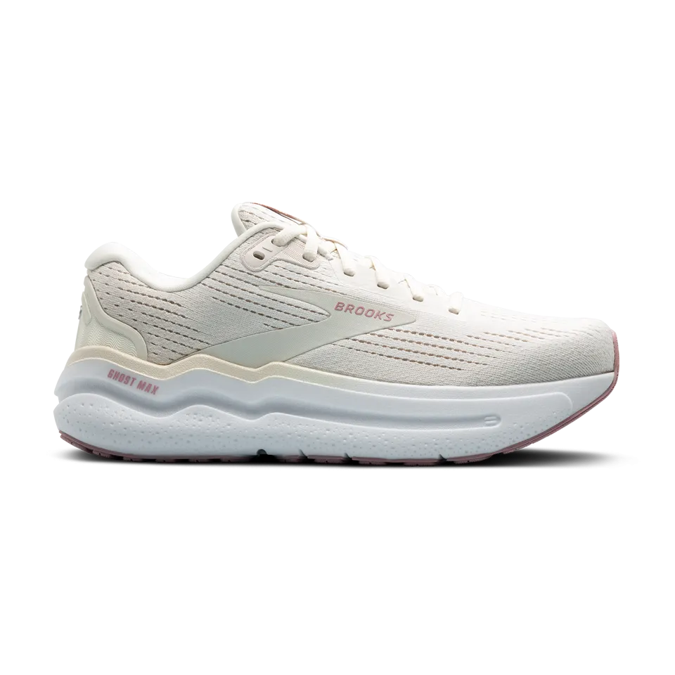 Brooks Women's Ghost Max 2 B Width Coconut Milk/Gray/Zephyr