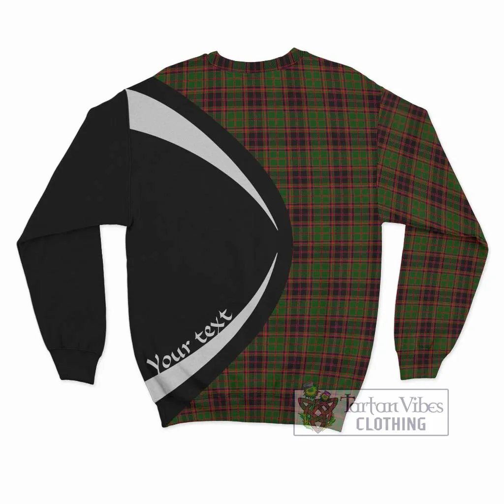 Buchan Tartan Sweatshirt with Family Crest Circle Style