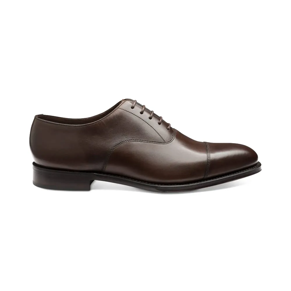 Burnished Brown Aldwych Cap-toe Oxford Shoes