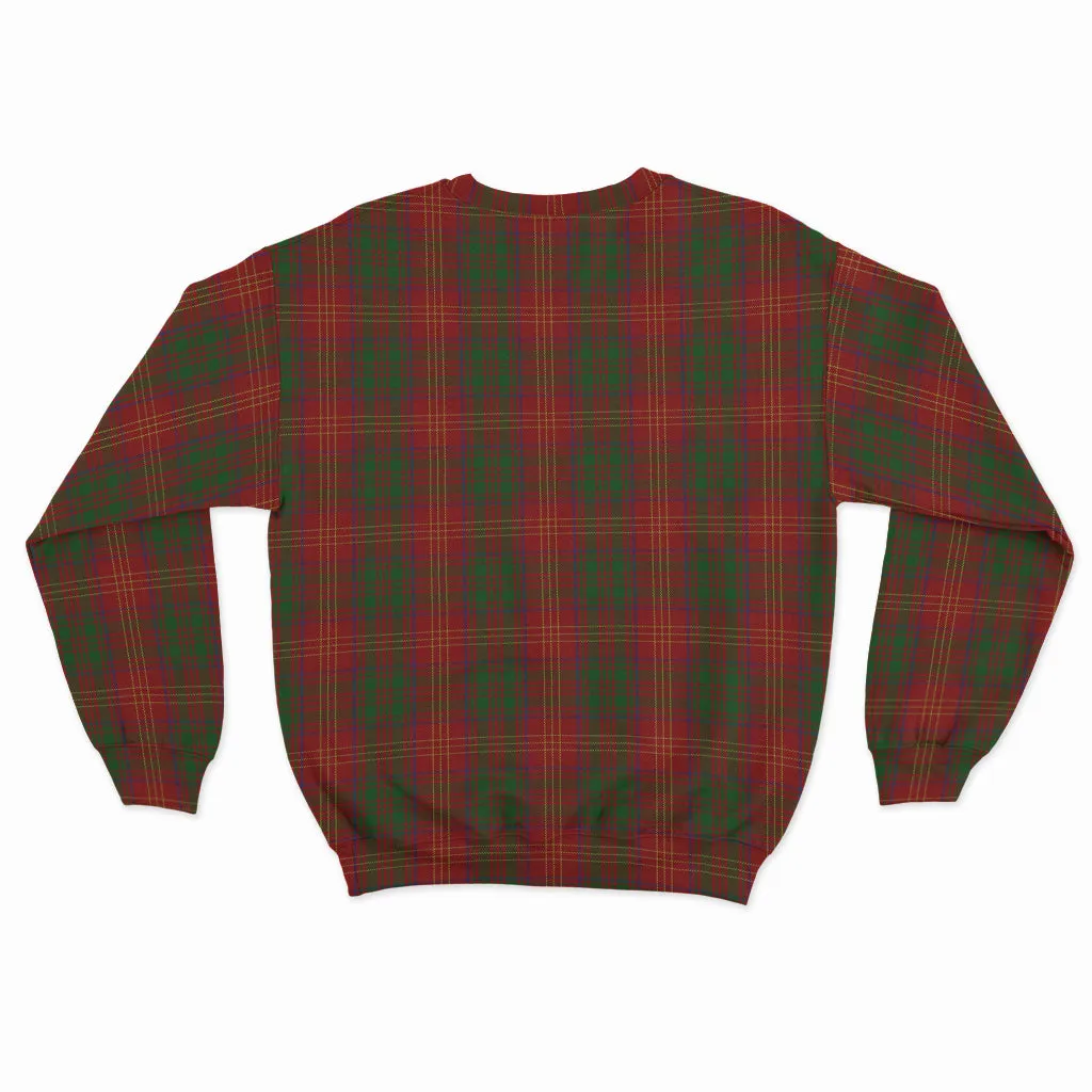 Burns Tartan Sweatshirt with Family Crest