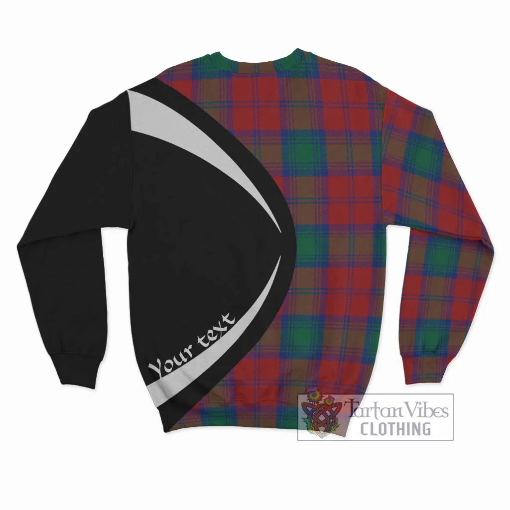 Byres (Byses) Tartan Sweatshirt with Family Crest Circle Style