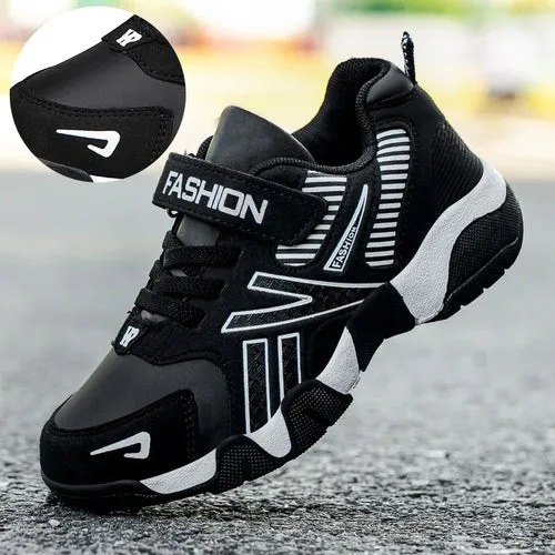 Children Boys Shoes School Sports Fashion Leather For Kids Tennis