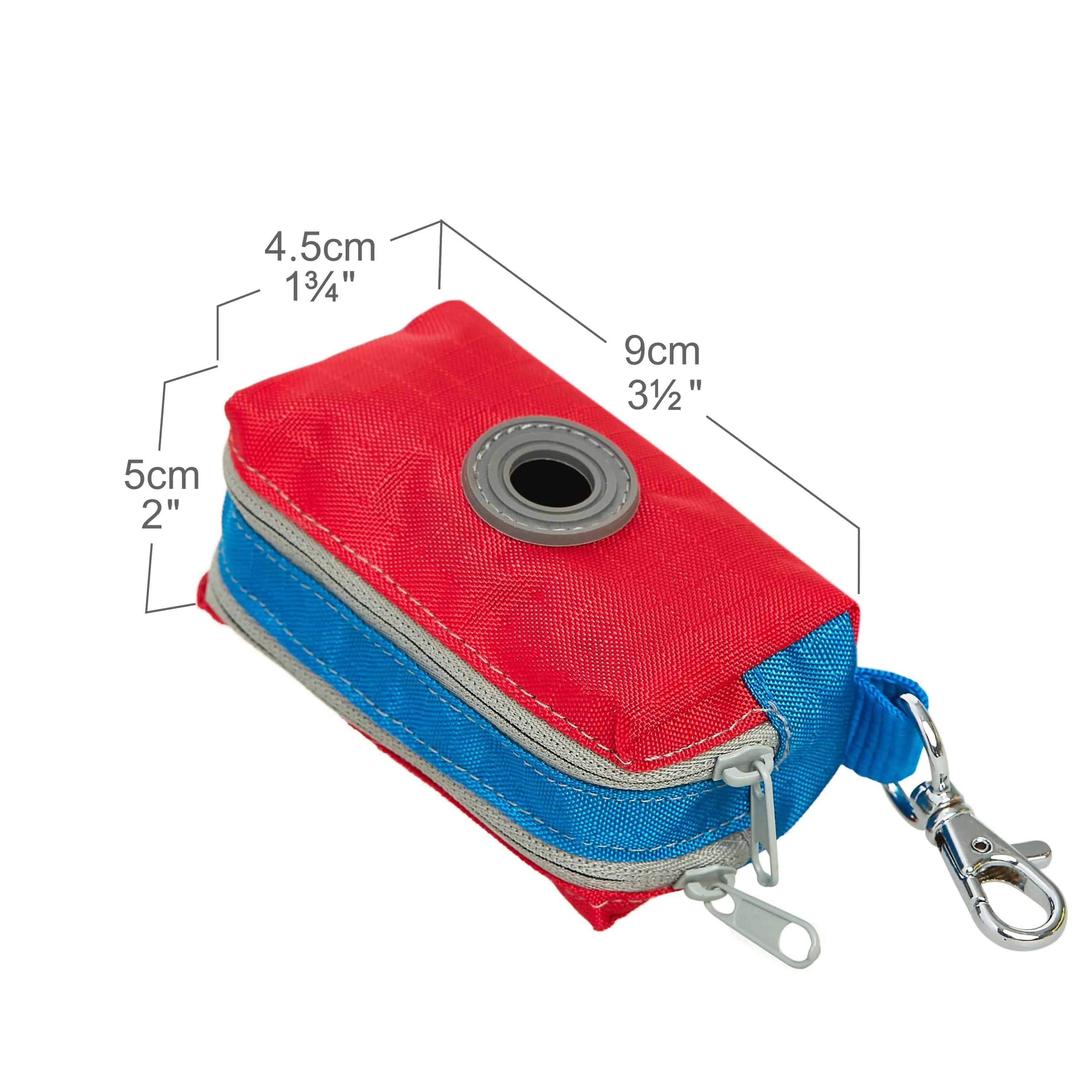 Color-block Dog Waste Bag Dispenser - Includes 1 Roll of Free Poop Bags