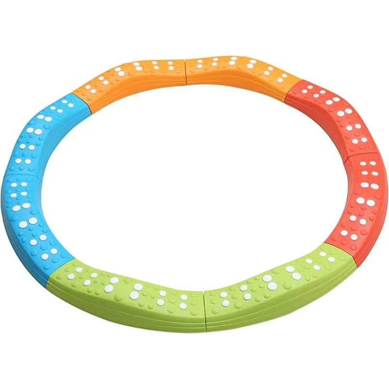 Colored Wavy Circle Balance Beams