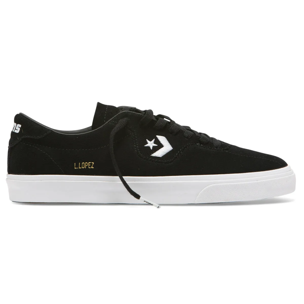 Converse - Louie Lopez Pro Classic Suede Low Mens Shoes Black/Black/White